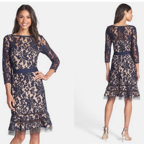 Tadashi Shoji NWT, Kennedy in a gorgeous dusty blue (black is a stock photo) - Picture 8 of 8